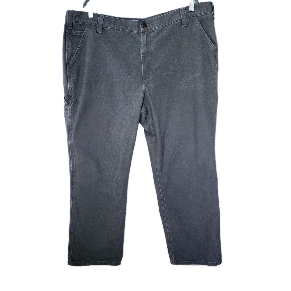 ​Carhartt B11 Canvas Carpenter Pants Men's 42x30 Relaxed Fit Work Dungaree Gray